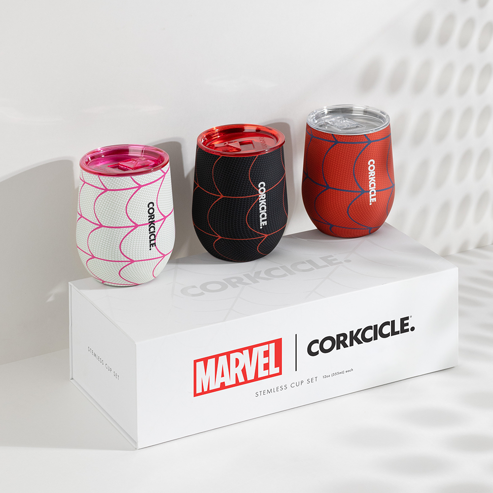 Spider-Man Stemless Set (3) - Bright Sip M9