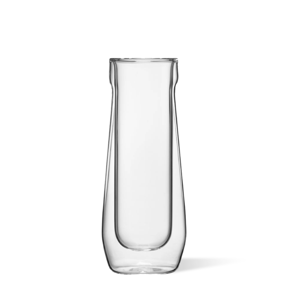 Stemless Flute Glass Set (2) - Smooth Choice B1