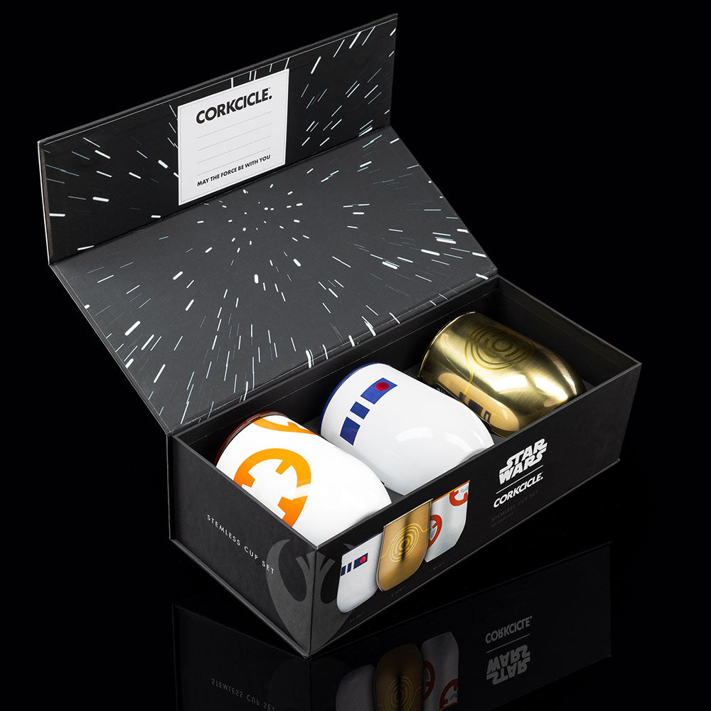 Star Wars TM Droids Stemless Set (3) - Smooth Beverage A6
