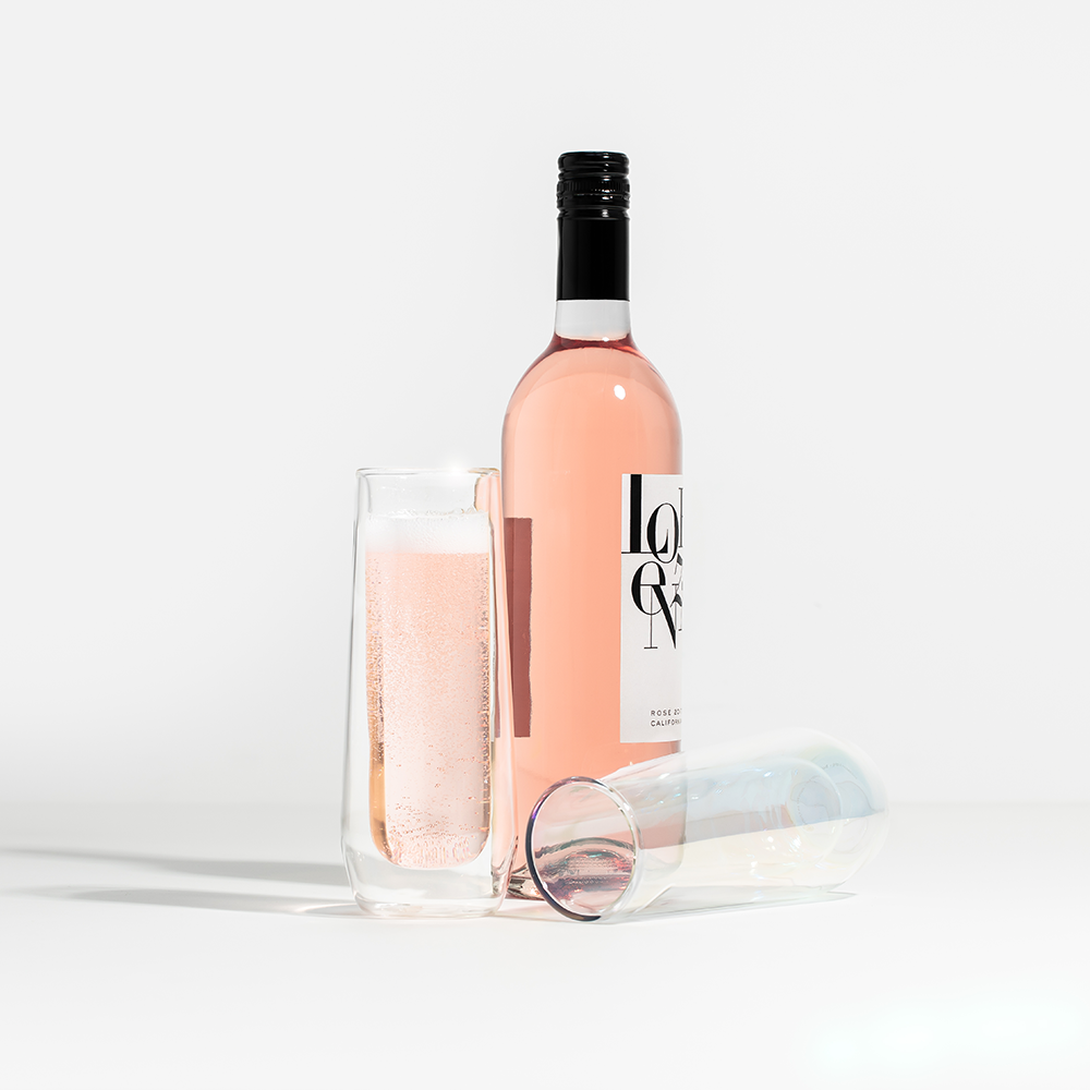 Stemless Flute Glass Set (2) - Smooth Choice B1