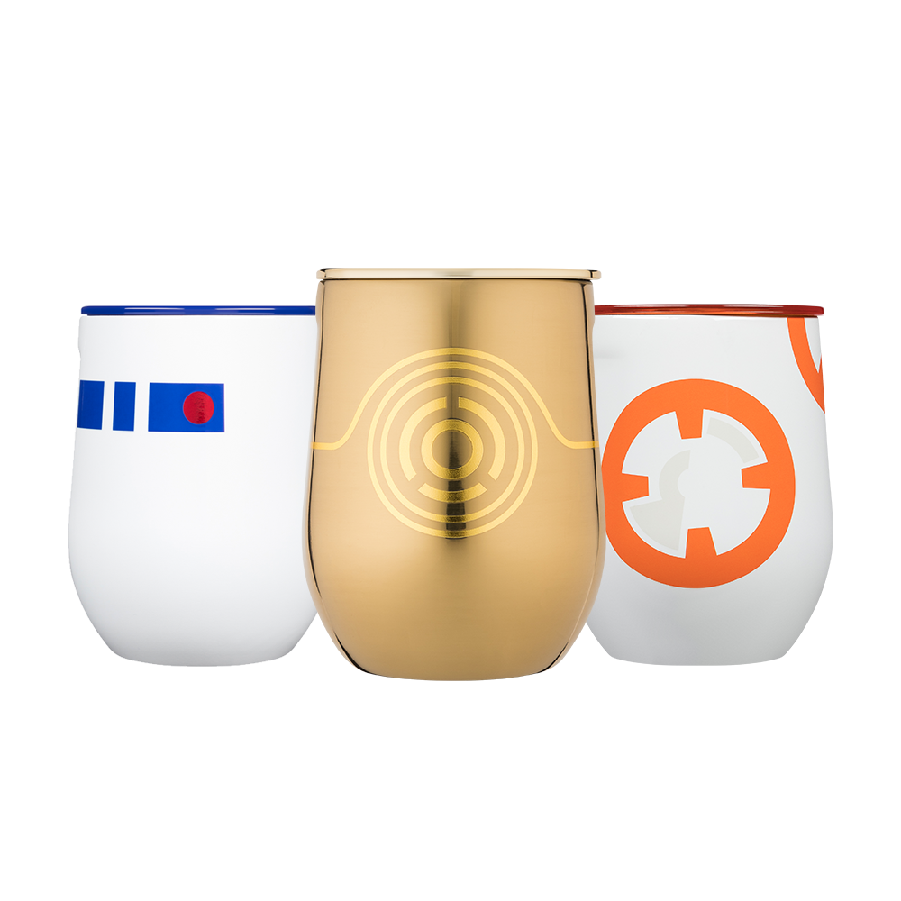 Star Wars TM Droids Stemless Set (3) - Smooth Beverage A6